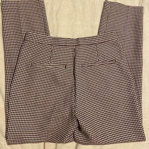 H&M dogtooth pattern cigarette trouser | Size 4